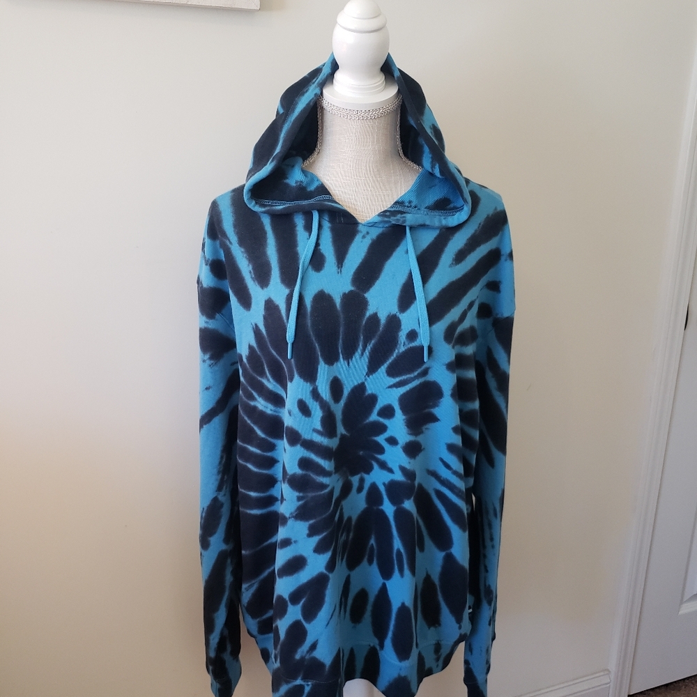 Edgar + Ash Men's Tye Dye Log Sleeve Hoodie Shirt